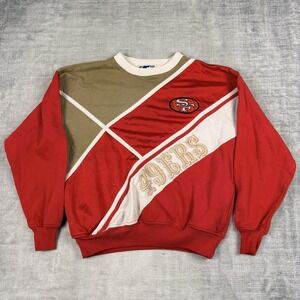 San Francisco 49ers Sweatshirt Mens Medium Red Vtg 90s Starter Crewneck NFL